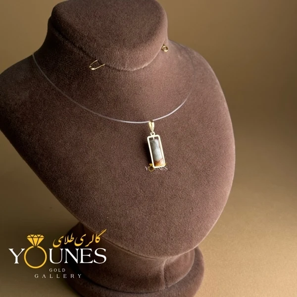 آویز طلا سنگی کلسیت